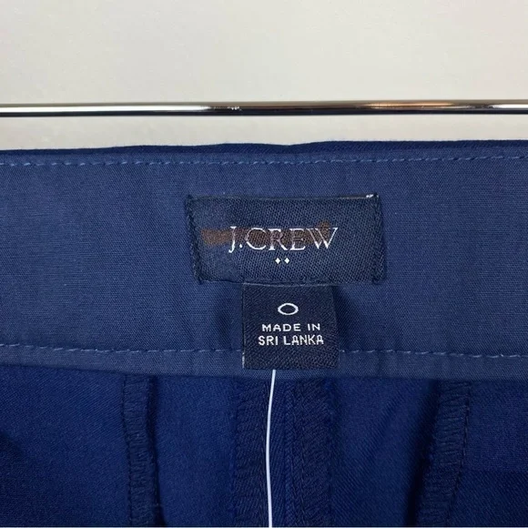 J. Crew Kelsey Flare Cropped Stretch Trouser Pants Navy Size 0/XS NWT - Picture 8 of 9
